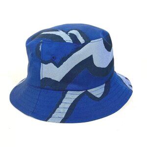 Berluti Pattern design hat bucket hat bob hat cotton blue Unused